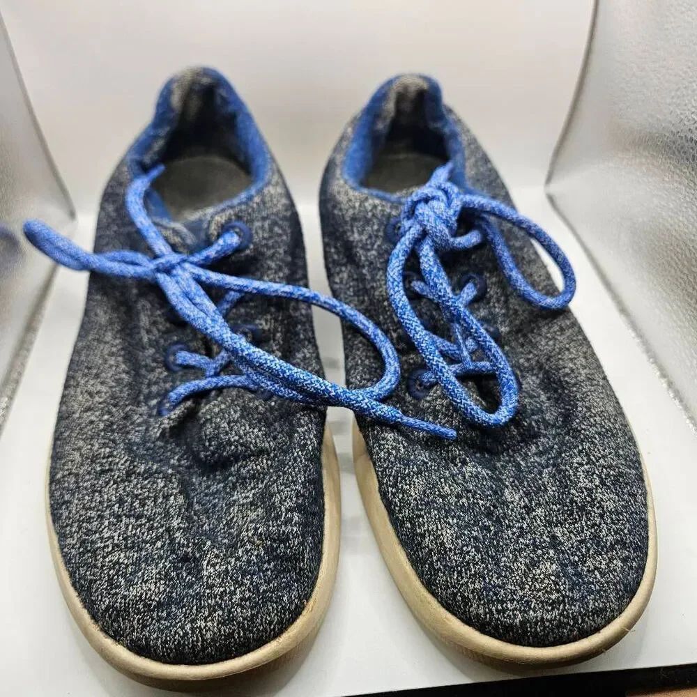Allbirds Wool Runners Lace Up Running Shoes Grey Mens Size 9M
